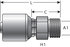 G25615-1628 by GATES - Hydraulic Coupling/Adapter - Male DIN 24 Cone - Light Series (MegaCrimp)