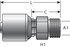 G25615-1218 by GATES - Hydraulic Coupling/Adapter - Male DIN 24 Cone - Light Series (MegaCrimp)
