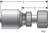 G25645-0612 by GATES - Female DIN 24 Cone Swivel - Light Series with O-Ring (MegaCrimp)