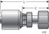 G25645-1222 by GATES - Female DIN 24 Cone Swivel - Light Series with O-Ring (MegaCrimp)