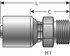 G25715-0408 by GATES - Hydraulic Coupling/Adapter - Male DIN 24 Cone - Heavy Series (MegaCrimp)