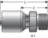 G25715-0410 by GATES - Hydraulic Coupling/Adapter - Male DIN 24 Cone - Heavy Series (MegaCrimp)