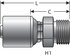 G25715-0610 by GATES - Hydraulic Coupling/Adapter - Male DIN 24 Cone - Heavy Series (MegaCrimp)