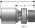 G25715-1020 by GATES - Hydraulic Coupling/Adapter - Male DIN 24 Cone - Heavy Series (MegaCrimp)