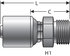 G25715-0512 by GATES - Hydraulic Coupling/Adapter - Male DIN 24 Cone - Heavy Series (MegaCrimp)