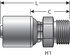 G25715-0612 by GATES - Hydraulic Coupling/Adapter - Male DIN 24 Cone - Heavy Series (MegaCrimp)
