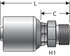 G25810-0404 by GATES - Hydraulic Coupling/Adapter - Male British Standard Parallel Pipe (MegaCrimp)