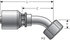 G25831-0404 by GATES - Female British Standard Parallel Pipe O-Ring Swivel - 45 Bent Tube (MegaCrimp)
