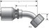 G25831-0808 by GATES - Female British Standard Parallel Pipe O-Ring Swivel - 45 Bent Tube (MegaCrimp)