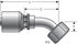 G25831-2020 by GATES - Female British Standard Parallel Pipe O-Ring Swivel - 45 Bent Tube (MegaCrimp)