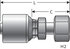 G25855-1012 by GATES - Hydraulic Coupling/Adapter - Female British Flat-Face Swivel (MegaCrimp)