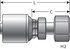 G25855-1212 by GATES - Hydraulic Coupling/Adapter - Female British Flat-Face Swivel (MegaCrimp)