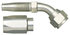 G34211-0808 by GATES - Dual Seat Female JIC 37/SAE 45 Flare Swivel - 45 Bent Tube - Steel