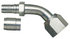 G40202-0505 by GATES - Hyd Coupling/Adapter- Female SAE 45 Flare Swivel - 45 Bent Tube - Steel (C14)