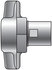 G95121-2020 by GATES - Quick Disconnect Coupler - Female (Brass) - Wing Nut (Cast Iron) (G951 Series)