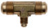 G60671-0804 by GATES - Hydraulic Coupling/Adapter - SAE 45 Flare Union Tee Brass (SAE Flare)