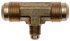 G60671-1210 by GATES - Hydraulic Coupling/Adapter - SAE 45 Flare Union Tee Brass (SAE Flare)