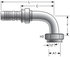 G22730-2438 by GATES - Female DIN 24 Cone Swv-Hvy Series w/out-Ring-90 Bent Tube (GlobalSpiral Plus)