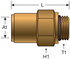 G31600-0616 by GATES - Hydraulic Coupling/Adapter - Air Brake to Male Metric (SureLok)
