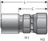 G43170-4040 by GATES - Hydraulic Coupling/Adapter - Female JIC 37 Flare Swivel (GL)