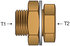 G33301-0404 by GATES - Female Pipe to Female Pipe Bulkhead (Pipe Adapters)
