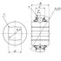 1AS08-1C3 by NTN - Multi-Purpose Bearing - DS Series, Bearing Insert, Spherical, Type 1 Square Bore