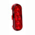 Maxxima M63346R Brake / Tail / Turn Signal Light 6 LED Red Oval Stop/Tail/Turn Light, Use with Standard 3-Pin Connector