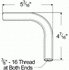 10623 by GROTE - 90? Extension Arm, 4 1/2" Offset, Aluminum