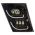 32597 by UNITED PACIFIC - Fog Light - "Blackout" High Power LED, with LED DRL & Position Light, Passenger Side, for 2003-2017 Volvo VN/VNL