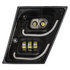 32596 by UNITED PACIFIC - Fog Light - "Blackout" High Power LED, with LED DRL & Position Light, Driver Side, for 2003-2017 Volvo VN/VNL