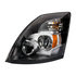 31094 by UNITED PACIFIC - Headlight Assembly - LH, LED, Chrome Housing, High/Low Beam, with Signal Light