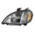35845 by UNITED PACIFIC - Headlight - L/H, LED, Chrome Inner Housing, with Parking Light