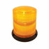 36539 by UNITED PACIFIC - Beacon Light - 6" Round, 3 High Power LED, Amber Lens, Magnetic Mount