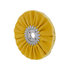 90026 by UNITED PACIFIC - Buffing Wheel - 6" Yellow Treated Airway Buff, 5/8" & 1/2" Arbor