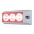 37629 by UNITED PACIFIC - Multi-Purpose Warning Light - 3 High Power LED Warning Light, Red