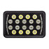 36449 by UNITED PACIFIC - Headlight - 18 High Power LED, RH/LH, 5 x 7" Rectangle, Black Housing, High/Low Beam, with Bright White 10 LED Position Light Bar