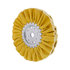 90021 by UNITED PACIFIC - Buffing Wheel - 8" Yellow Treated Airway Buff, 5/8" & 1/2" Arbor