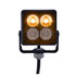 37186B by UNITED PACIFIC - Multi-Purpose Warning Light - 4 High Power LED Square Warning Lighthead, Amber LED