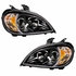 31326 by UNITED PACIFIC - Projection Headlight Assembly - RH and LH, Black Housing, High/Low Beam, with Signal Light