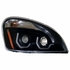 31229 by UNITED PACIFIC - Projection Headlight Assembly - RH, Black Housing, High/Low Beam, with Dual Mode Amber LED Light Bar