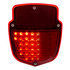 110762 by UNITED PACIFIC - Tail Light - Passenger Side, 38 LED Sequential, with Chrome Housing, for 1953-1956 Ford Truck