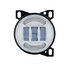 36605 by UNITED PACIFIC - Fog Light - 4.25" Chrome Round, LED, with LED Position Bar, for PB 579/587 and KW T660 Series