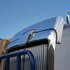 29143 by UNITED PACIFIC - Hood Deflector - Bug Deflector, Stainless, with High Visibility Hood, for 2000-18 Western Star 4964 SX