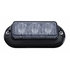 37537B by UNITED PACIFIC - Multi-Purpose Warning Light - 3 LED Warning Light, with Black Bezel, White LED