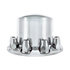 10263 by UNITED PACIFIC - Axle Hub Cover Kit - Axle Cover Set, Rear, 33mm, Chrome, for International