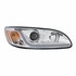 31253 by UNITED PACIFIC - Projection Headlight Assembly - RH, Chrome Housing, High/Low Beam, H7/H1/3157 Bulb, with Signal Light and LED Dual Mode Light Bar
