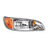 35770 by UNITED PACIFIC - Competition Series Headlight Assembly - RH, Chrome Housing, High/Low Beam, 9007/HB5/4157 Bulb, with Signal Light