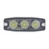 36630B by UNITED PACIFIC - Multi-Purpose Warning Light - Rectangular, 3 High Power LED, 12-24V, Super Thin, Amber