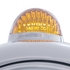 32036 by UNITED PACIFIC - Guide Headlight - 682-C Style, RH/LH, 7", Round, Polished Housing, H4 Bulb, with 10 Amber LED Accent Light and Top Mount, Dual-Function 6 LED Light, Amber Lens