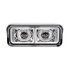 31154 by UNITED PACIFIC - Projection Headlight Assembly - LH, LED, Chrome Housing, High/Low Beam, with LED Signal Light and Position Light Bar